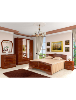 Спальный гарнитур " Лакированный " (Браво)