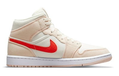 Найк Аир Джордан женские кроссовки Nike Air Jordan 1 Womens Mid SE 'Corduroy' DA8009-108