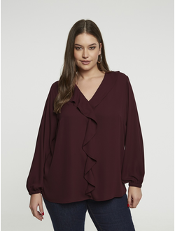 Женская блузка с принтом большого размера в модном бутике XLady