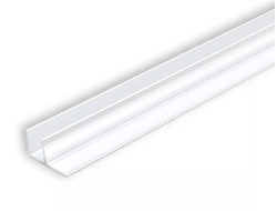 SALE Планка угловая F-образная, для стеновых панелей толщиной 6мм L-600 БЕЛАЯ