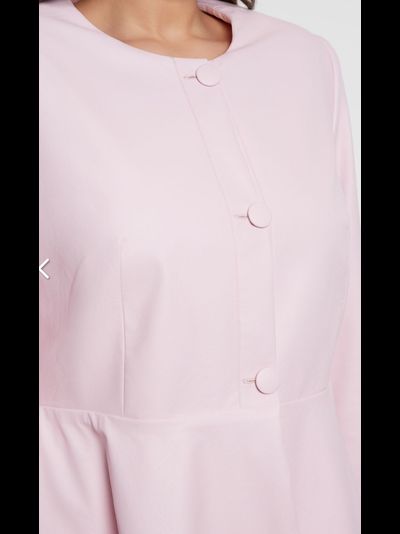 Жакет из ткани с напылением их экокожи