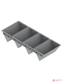 Форма хлебная тостерная Треугольная 4(247 х 125 х 100 мм)