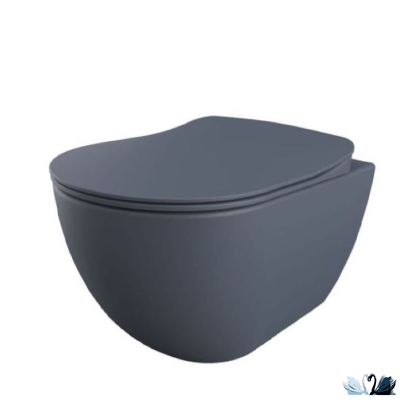 Унитаз Creavit Free FE320-11BM00E-0000 Basalt подвесной сине - серый, Steel Blue