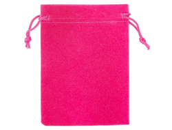 Мешочек бархатный 70*50 розовый для бижутерии и сувениров