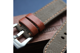 Пошив ремешка из канваса и мембранной ткани