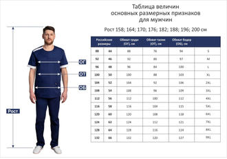 CP183 Тевия/Темно-синий 542 Брюки М (176, 104, 92)