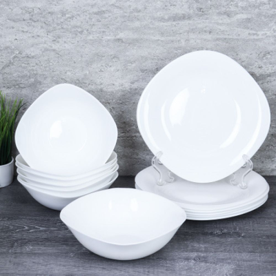 Столовый сервиз "Квадро White 13пр."