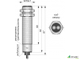 Оптический бесконтактный датчик OC09-NO/NC-NPN (Л63)