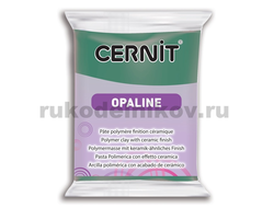 полимерная глина Cernit Opaline, цвет-celadon green 637 (селадоновый зеленый), вес 56 грамм