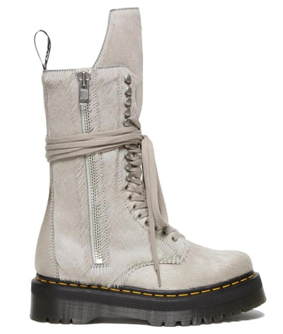 Ботинки Dr. Martens x Rick Owens Strobe Furry Pearl