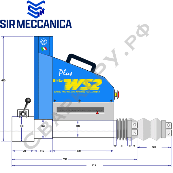 Станок расточно-наплавочный Sir Meccanica WS2 Plus