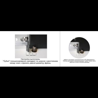 Упор с функцией "шипорезка" ДЛЯ ТРАНСПОРТИРА "V.PRO"