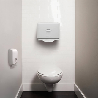 6957 Kimberly-Clark Professional Aquarius Диспенсер для индивидуальных персональных покрытий на сиденье унитаза белый