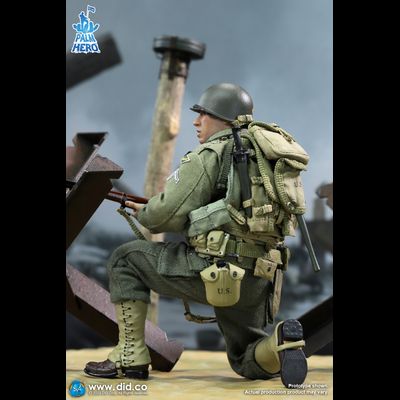 Рядовой Адриан Капарзо (Вин Дизель, "Спасти рядового Райана") - КОЛЛЕКЦИОННАЯ ФИГУРКА 1/12 scale Palm Hero Series WWII US 2nd Ranger Battalion Series 3 – Private Caparzo (XA80011) - DID