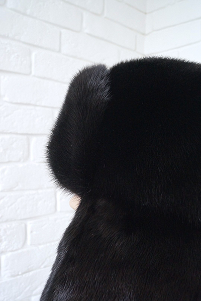 Ушанка "006"  натуральный мех норка