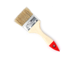 Кисть плоская 1" ( 25мм) с деревянной ручкой