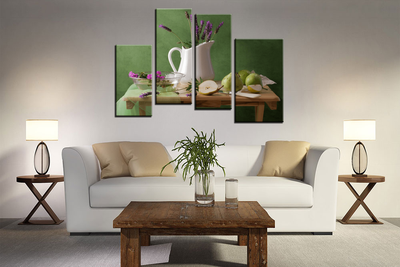 Модульная картина "Зеленые груши"