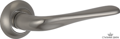 Ручка на круглом основании VETTORE R07.034 SN/CP (Сатин/Хром)