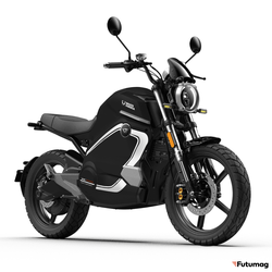 Электромотоцикл WHITE SIBERIA SUPER SOCO WANDERER PRO черный