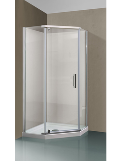 Душевой уголок Stresa VSP-1S900CL, 900*900, хром, стекло прозрачное