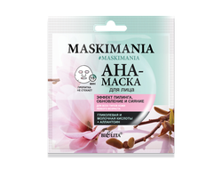 MASKIMANIA AHA-маска для лица “Эффект пилинга, обновление и сияние” (саше)