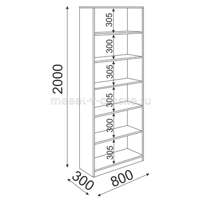 Стеллаж Остин М08