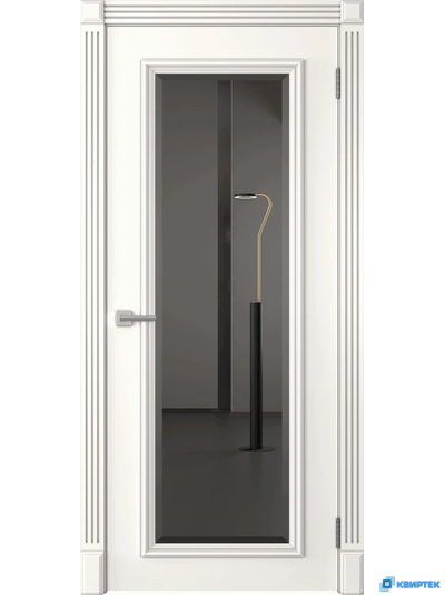 Межкомнатная дверь с зеркалом с покрытием Эмаль Жардин 1 ДО купить в Челябинске | КВИРТЕК