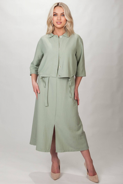 Жакет 4387 _ Юбка 179 мята