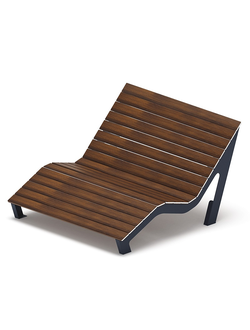 Шезлонг парковый - МФ 42.03.01-20 (Темный дуб)