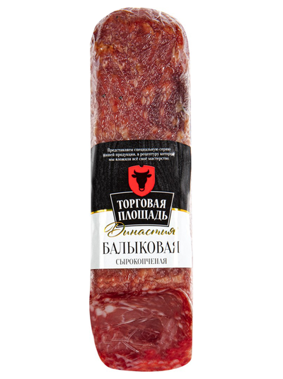 Колбаса сырокопченая Балыковая, 180гр. ТМ Торговая Площадь.
