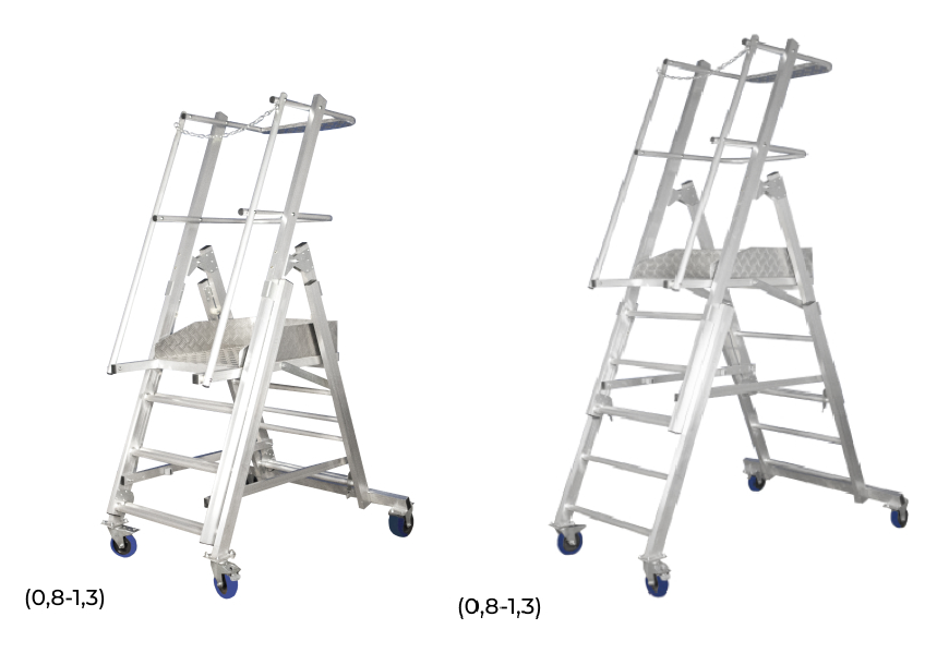 Лестница платформа телескопическая ЛПТА-1,3