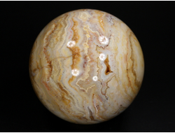 Шар Агат кружевной, Бразилия (60 мм, 351 г) №29964