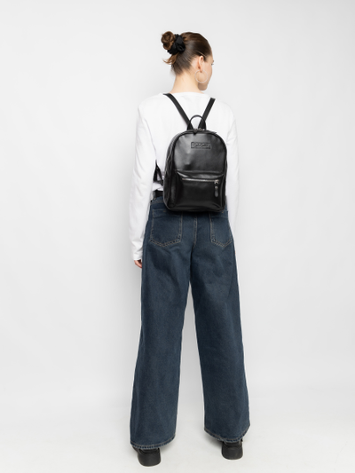 Женский кожаный рюкзак Anzolla black (арт. 3040-01)