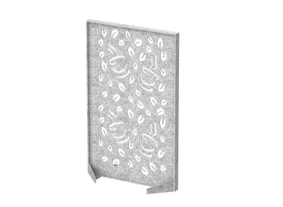 Перегородка прямоугольная с декором "Кофе"