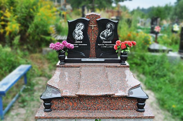 Горизонтальные Памятники Из Гранита На Двоих Фото