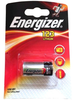Батарейка CR123A 3B литиевая Energizer в бластере 1 шт.