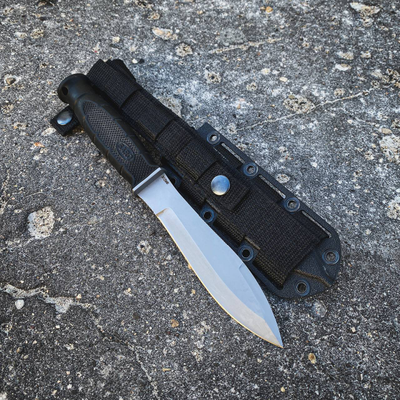 ТАКТИЧЕСКИЙ НОЖ НЕРПА сталь Х12МФ, рукоять резина, НОЖНЫ ABS