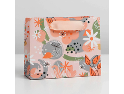 Пакет "Цветочная поляна" 12х15х5,5см