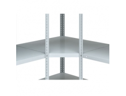 Угловая полка для металлического стеллажа