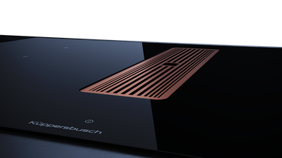 Индукционная варочная панель с вытяжкой Kuppersbusch KMI 8350.0 SR Copper