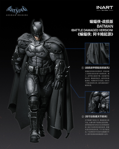 ПРЕДЗАКАЗ - Бэтмен в бою (Batman: Arkham Origins) - Коллекционная фигурка 1/12 Batman: Arkham Origins Battle-Damaged (MAGG0007) - INART ?ЦЕНА: 11900 РУБ.?