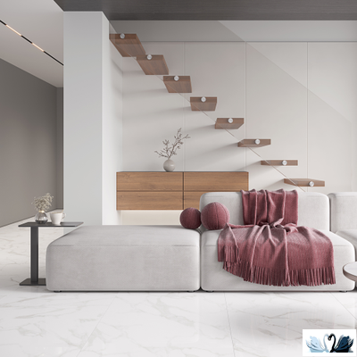 Керамогранит Italica Statuario Perfect Silver 60х120 см белый полированный