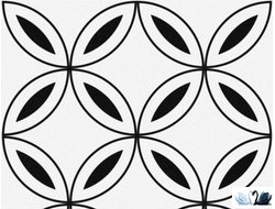 Керамогранит Cersanit Stream лепестки белый 298 х 298 мм C-SM4A055D декофон в магазине Маруся