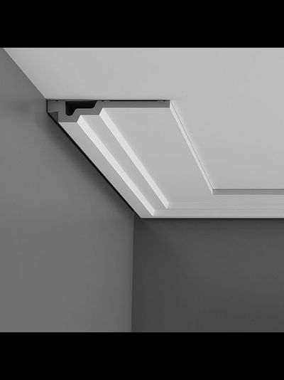 Потолочный карниз с гладким профилем из полиуретана Orac Decor Коллекция Luxxus C353