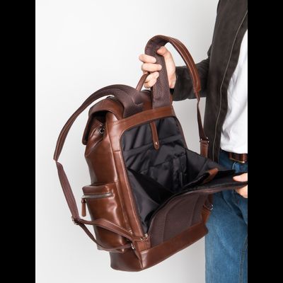 Кожаный рюкзак Voltaggio Premium brown (арт. 3091-53)