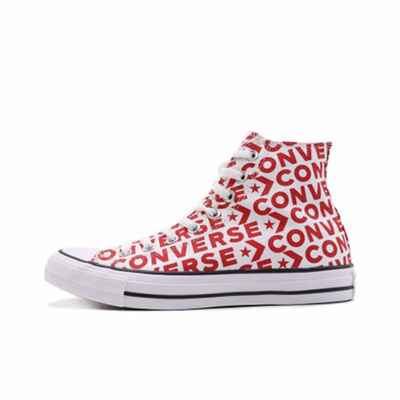 Converse All Star LOGO красные высокие