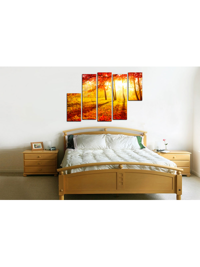 Модульная картина "Золото природы"