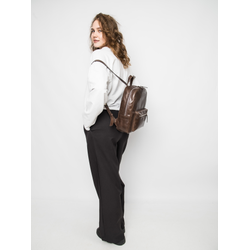 Женский кожаный рюкзак Anzolla brown (арт. 3040-02)