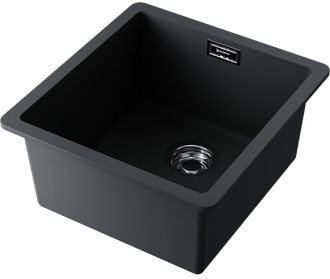 МОЙКА OMOIKIRI KATA 40-U BL (4993396) ЧЕРНЫЙ