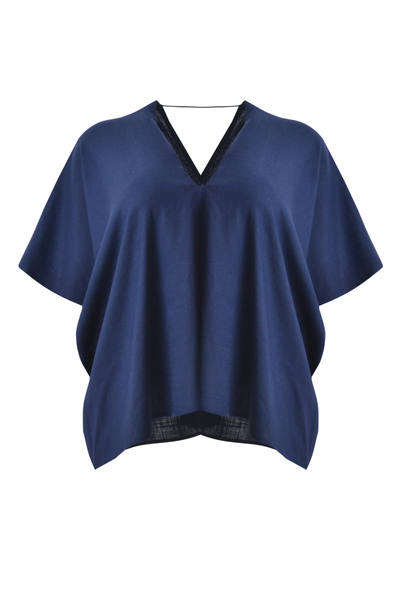 Топ свободный с угловым вырезом